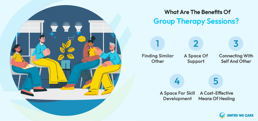 ¿Cuáles son los beneficios de las sesiones de terapia grupal?